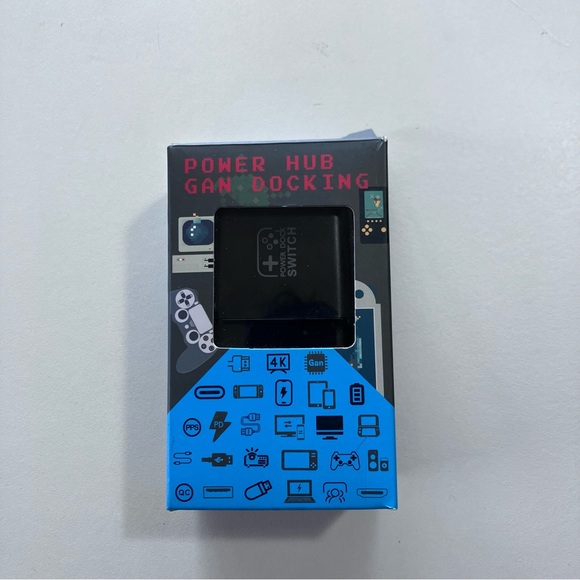 NWT GAN 65 Black Power Hub/Docking Station For Nintendo Switch&Laptops - Picture 2 of 7